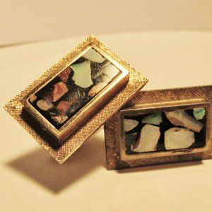 Vintage Cufflinks, Mosaic